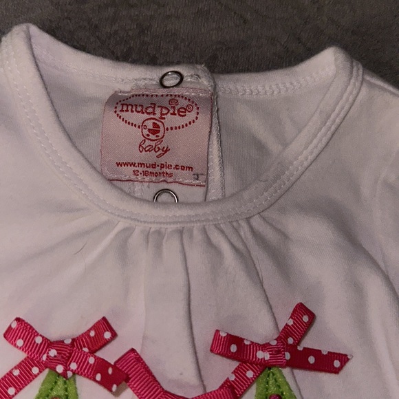 Mud pie Christmas Tree skirted outfit size 12/18m - Picture 3 of 3